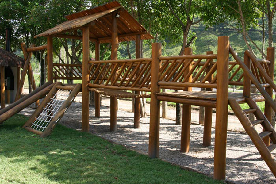 Playground Infantil de Madeira para Sítios e Chácaras